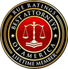 Rue Ratings: Best Attorneys Of America, lifetime member